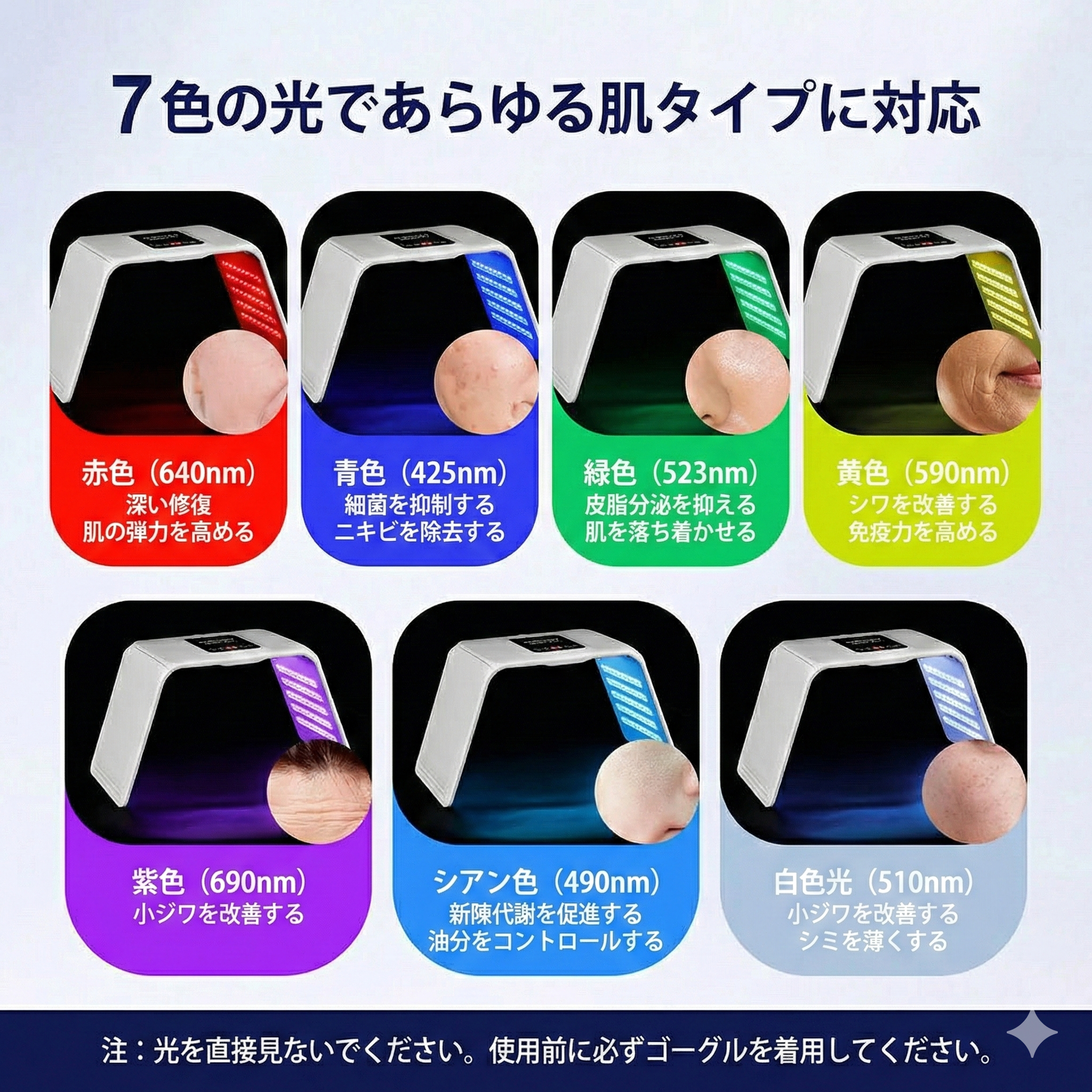 160LED 折りたたみ式 フェイス＆ボディ用 LEDフォトマシン｜7色切替 美容サポート