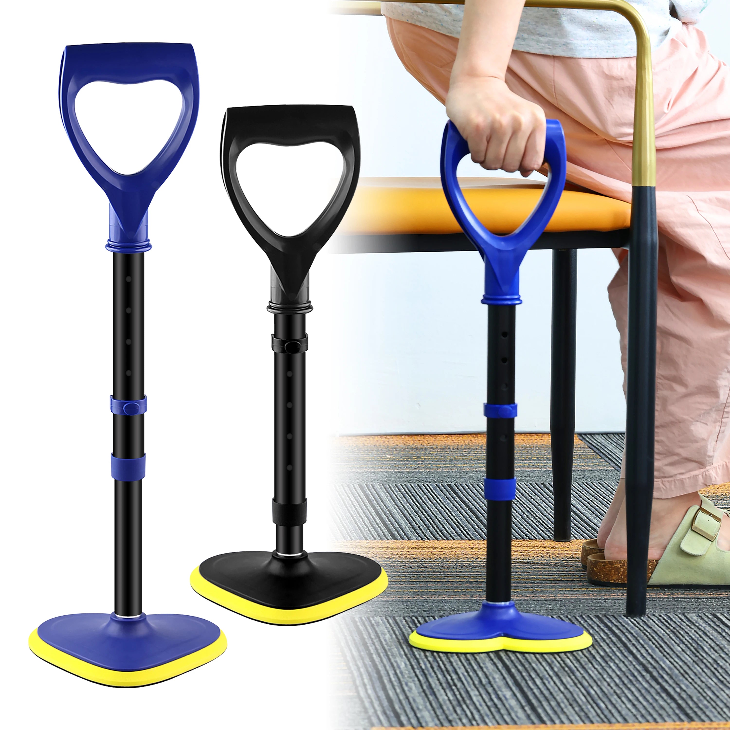 高さ調整可能 立ち上がり補助器具｜高齢者向けスタンディングアシスト｜移動式サポートツール（1個）