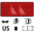 406LED 大型 レッドライト温熱マット｜660nm＋850nm 近赤外線 赤色光 腰・背中・肩 筋肉ケア リラックスマット