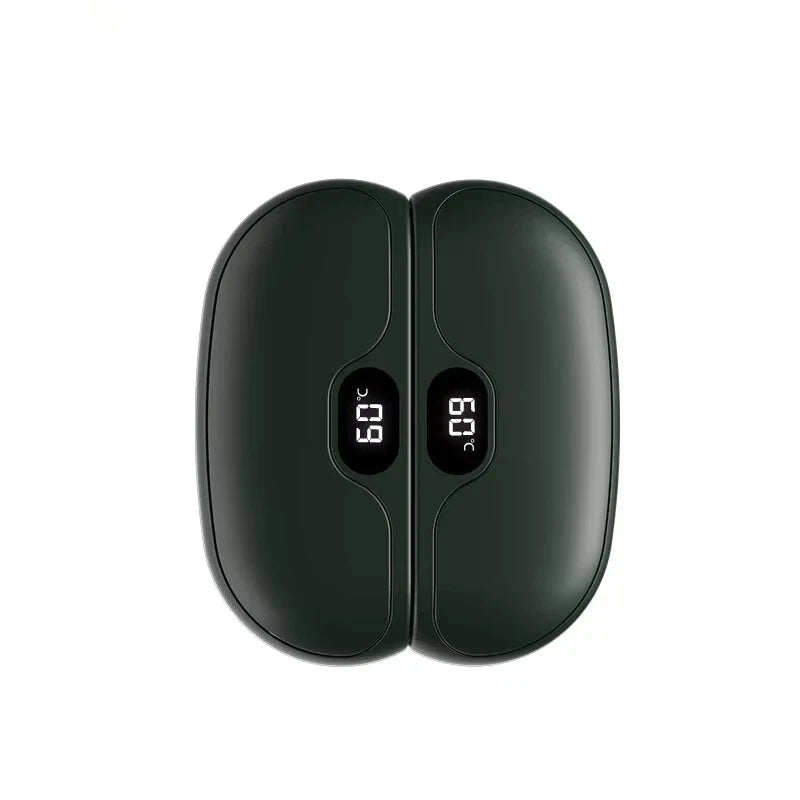 マグネット式 電子カイロ 2in1｜デジタル表示・急速発熱・長時間保温 電動ハンドウォーマー 冬用