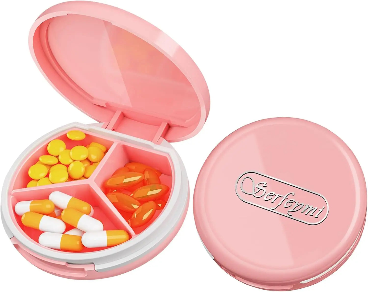 3日分・7日分ピルオーガナイザー｜トラベル用分割ケース｜ピルケース・錠剤分割ケース｜携帯用薬入れ｜独立グリッド｜防湿・防臭