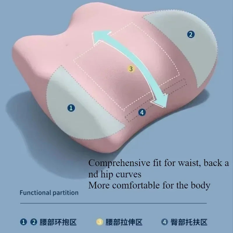 人間工学デザイン 腰用クッション｜ソフト快適 メモリーフォーム サポート