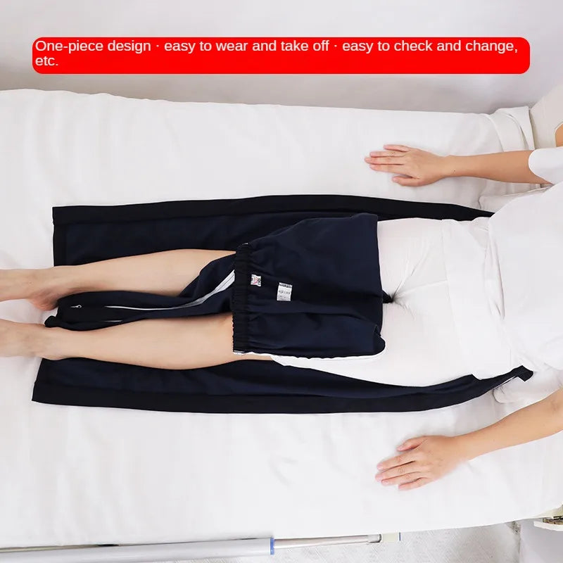 両サイドファスナー付き 介護用パンツ｜簡単着脱 骨折後・麻痺・寝たきり対応 高齢者ケアパンツ